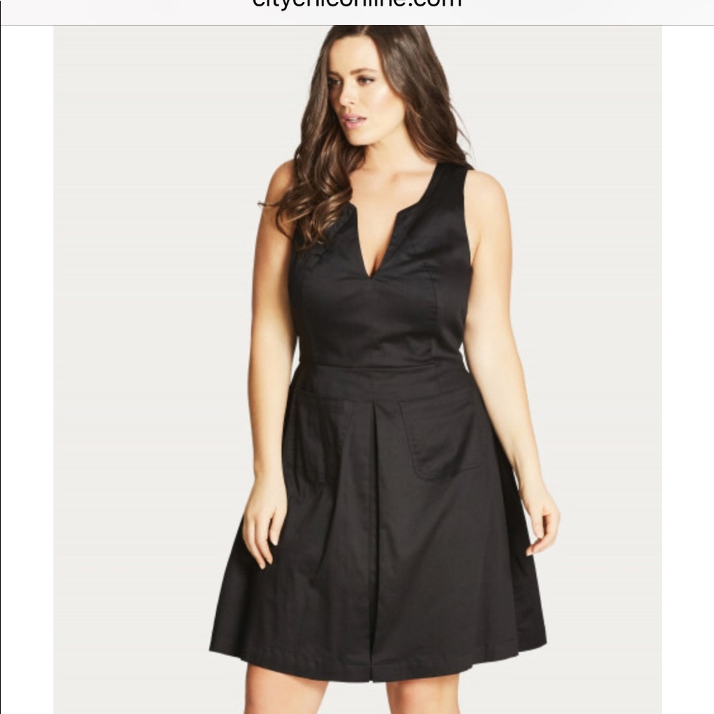 Black Cocktail Dress WITH POCKETS!!!